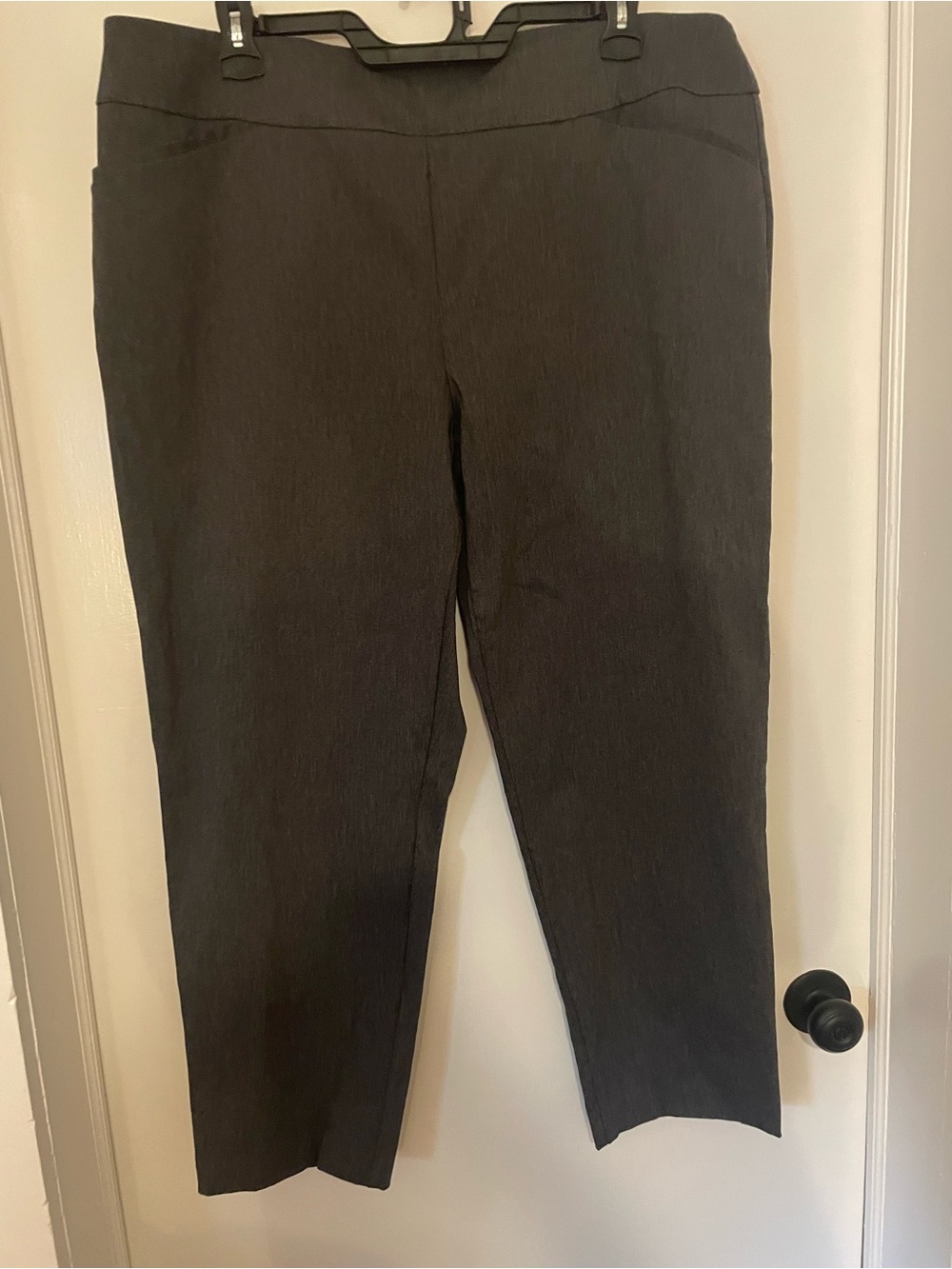 Terra & Sky Charcoal Stretch Straight Leg Pants